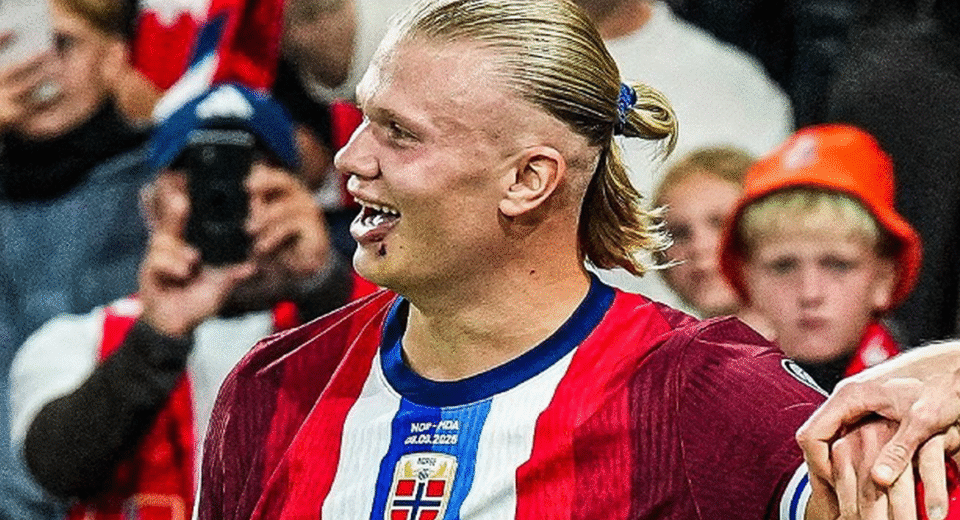 Haaland brilha com 11 golos na vitória esmagadora da Noruega sobre a Moldávia: 11-1