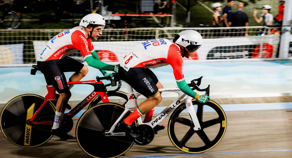 Iúri Leitão e Diogo Narciso conquistam 5º lugar na prova de Madison nos Mundiais de Ciclismo de Pista