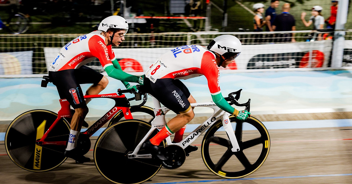 Iúri Leitão e Diogo Narciso conquistam 5º lugar na prova de Madison nos Mundiais de Ciclismo de Pista