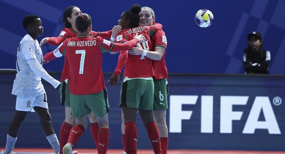 Portugal estreia no Mundial de Futsal Feminino com goleada sobre a Tanzânia