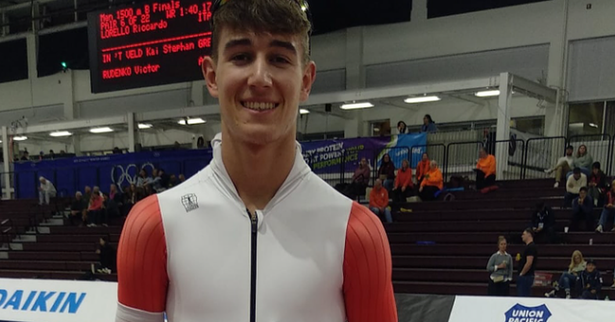 Afonso Silva quebra recorde nacional de patinagem de velocidade no gelo