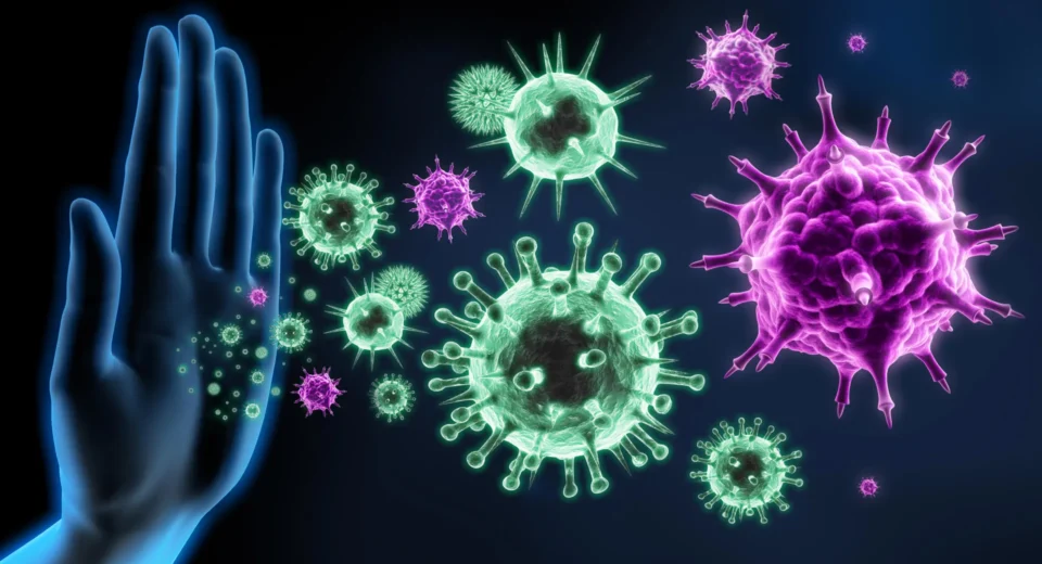 Uma sala cheia de pacientes com gripe e ninguém ficou doente