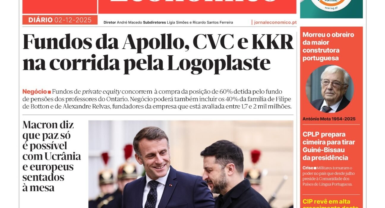 Os principais destaques do Jornal Económico de 2 de dezembro