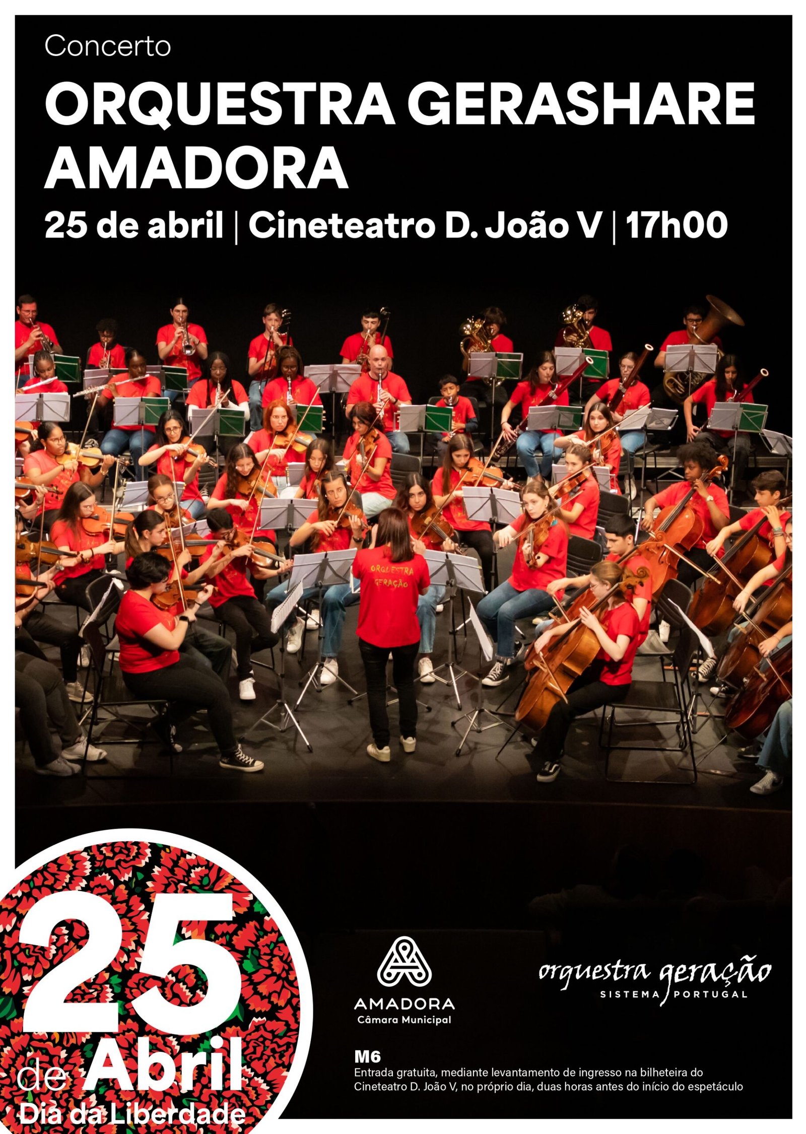 Concerto da Orquestra GeraShare Amadora Celebra o Dia da Liberdade