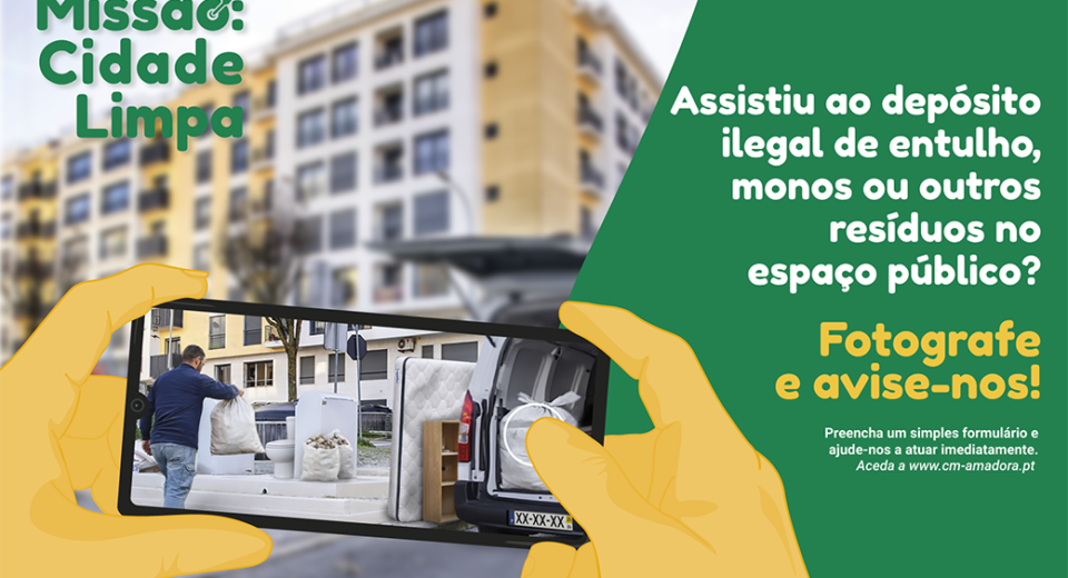 Denuncie Depósito Ilegal de Entulho e Resíduos no Espaço Público!