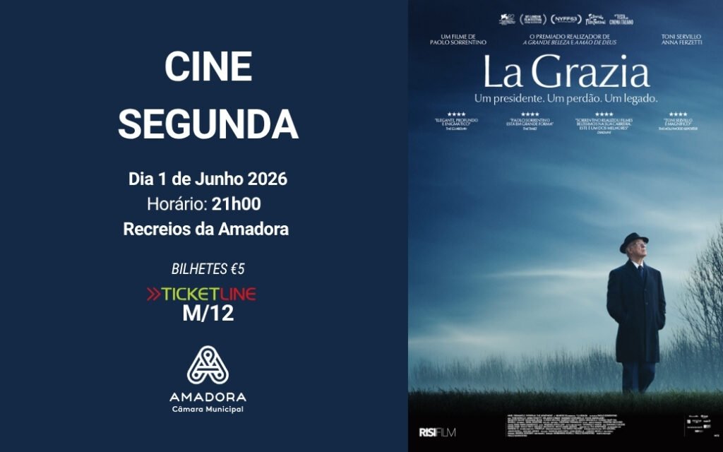 Exibição do filme "La Grazia", de Paolo Sorrentino nos Recreios da Amadora