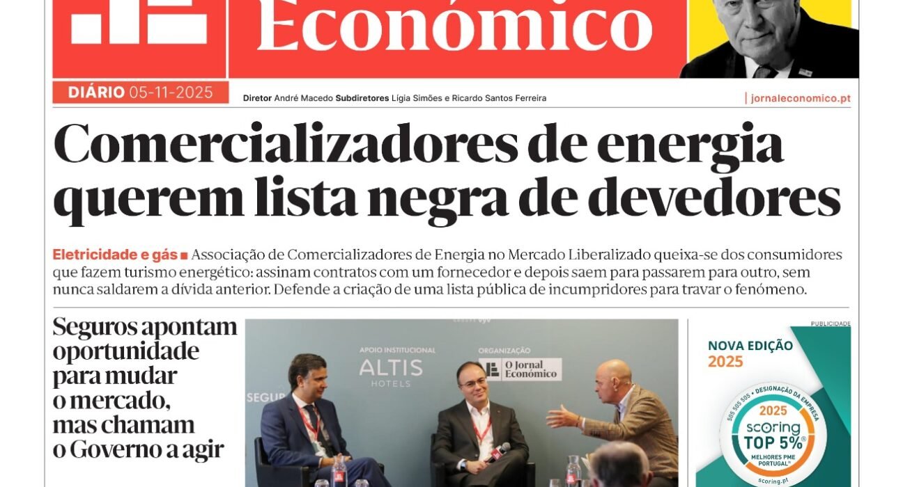 "Principais Destaques do Jornal Económico de 5 de Novembro"