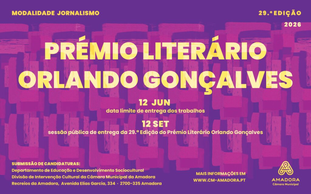 Candidaturas ao Prémio Literário Orlando Gonçalves até 12 de junho
