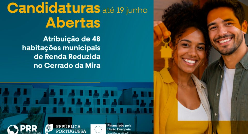 Candidaturas Abertas para Arrendamento de 48 Novas Habitações Municipais no Cerrado da Mira