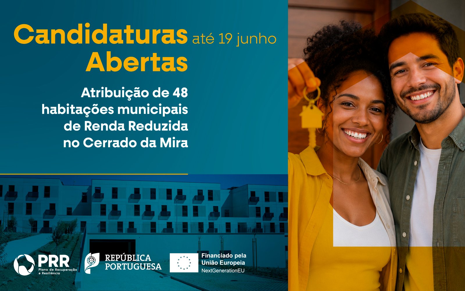 Candidaturas Abertas para Arrendamento de 48 Novas Habitações Municipais no Cerrado da Mira