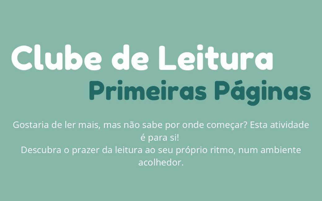 Clube de Leitura: Primeiras Páginas
